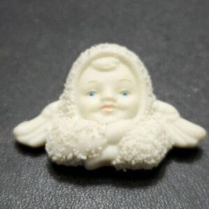 Vintage Dept 56 Snowbabies angel brooch